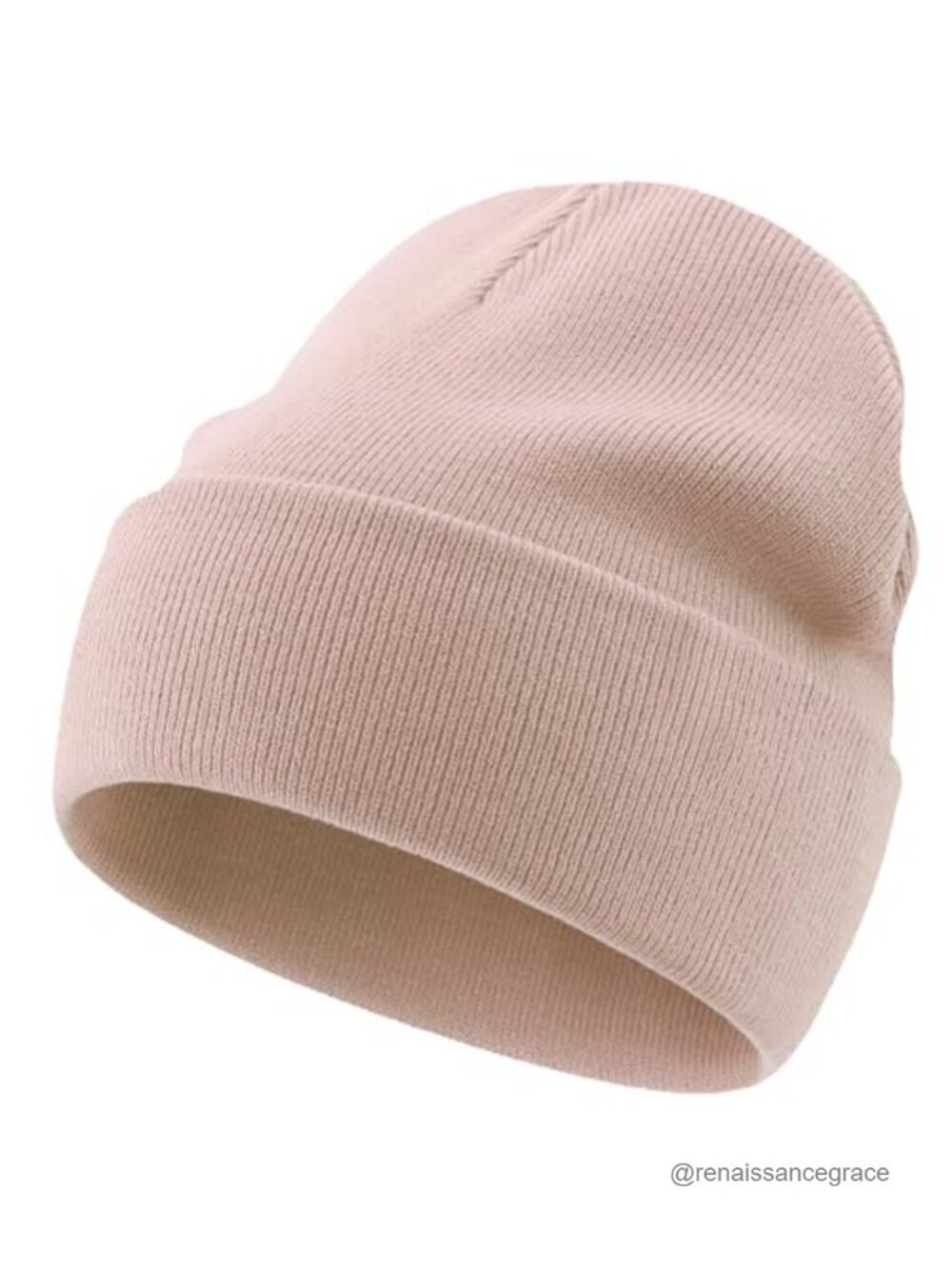 100% Cotton Knit Beanie Winter Hat Cuffed Stretch Skull Cap Unisex Chemo
